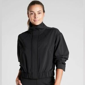 Athleta Venice Bomber Jacket in Black - Women’s Large - Athleisure Wear